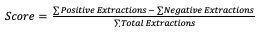 Formula for Score