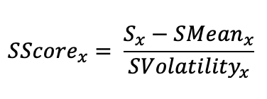 Sscore equation
