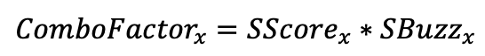 ComboFactor equation