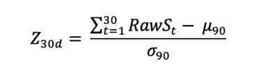 z-score formula